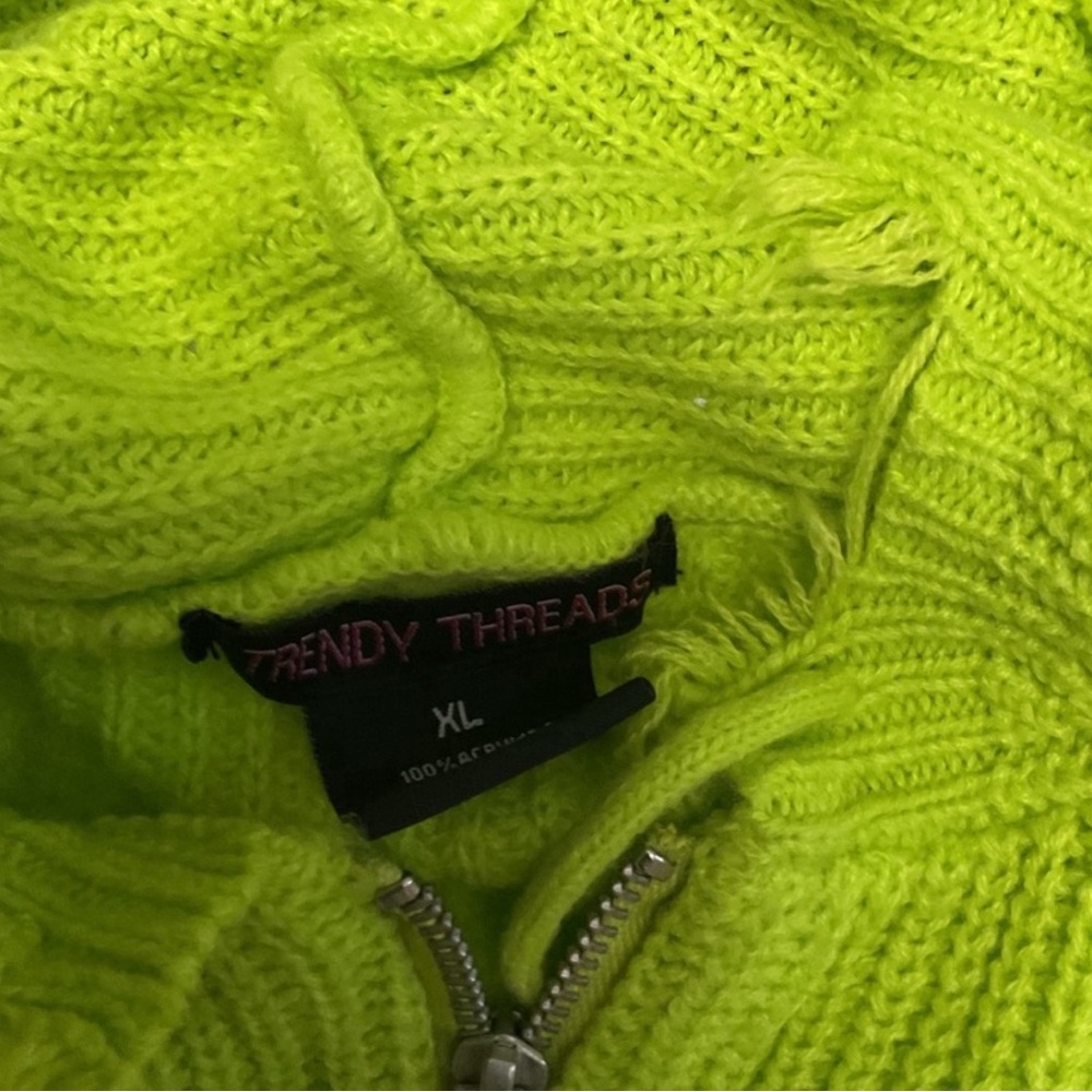 Women's Neon Green Sweater